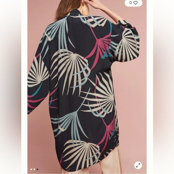 Maeve Anthropologie Kira Long Kimono Jacket Size XSS - Picture 5 of 14